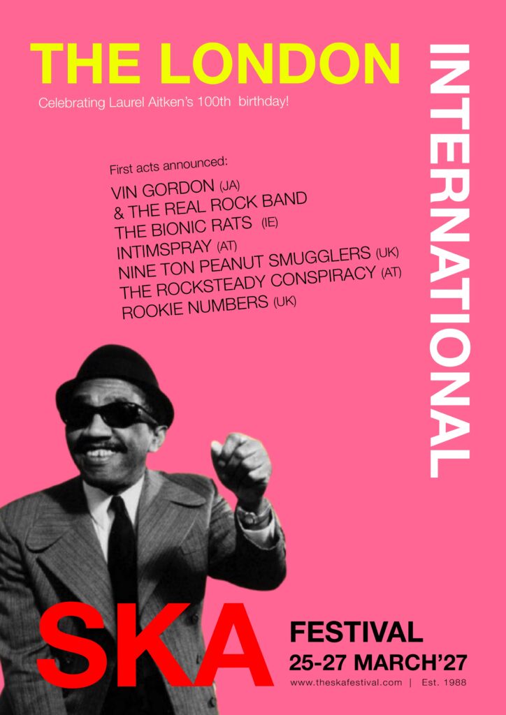 The London International Ska Festival 2027 first announcements